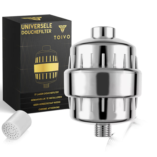 Toivo Douchefilter - 17 Stages - Inc. montagetape en rubberen ringen
